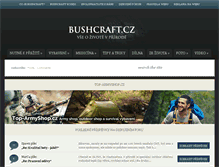 Tablet Screenshot of bushcraft.cz