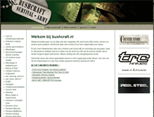 Tablet Screenshot of bushcraft.nl